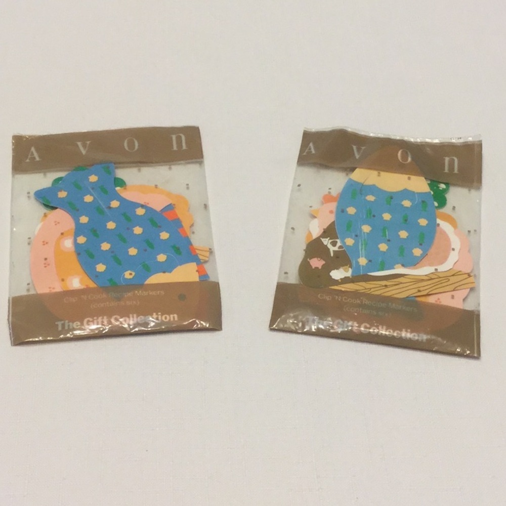 AVON Vintage Clip N Cook Recipe Markers 6 Count​